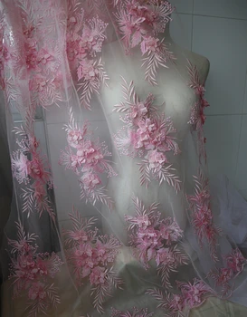 baby pink 3D floral embroidered lace fabric, 3D flowers embroidered lace fabric by the yard
baby pink 3D floral embroidered lace fabric, 3D flowers embroidered lace fabric by the yard