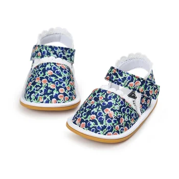 Fashion Newborn Shoes Girl Baby Retro Printed First Walker Toddlers Kids Soft Bottom Toddler Shoes