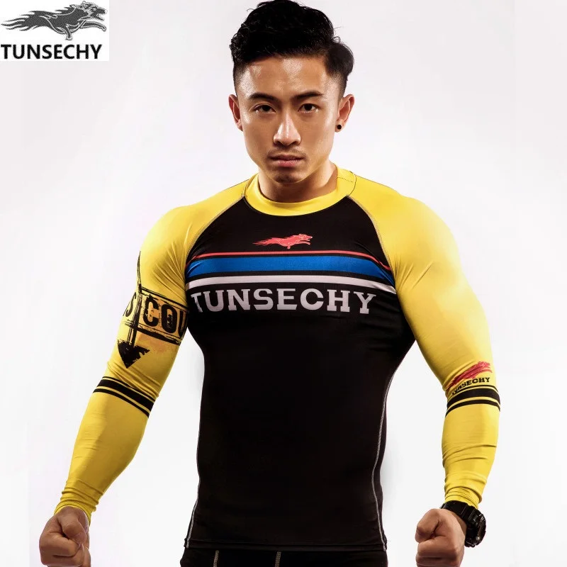 TUNSECHY Men Printing Long Sleeve O-Neck Men's Compression T Shirts Tops Skin Tights Base Layer Male Quick Dry Tops Tees XS-4XL
TUNSECHY Men Printing Long Sleeve O-Neck Men's Compression T Shirts Tops Skin Tights Base Layer Male Quick Dry Tops Tees XS-4XL