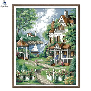 JoySunday Cross Stitch Kits Needlework Set Villa Winter Snow Harbor Tree 14CT 11CT Cotton Painting Gift Art Discount Deal Free
JoySunday Cross Stitch Kits Needlework Set Villa Winter Snow Harbor Tree 14CT 11CT Cotton Painting Gift Art Discount Deal Free