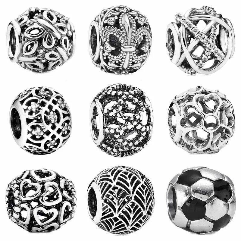 Openwork Butterfly Football Fleur de Lis Galaxy Primrose Heart Charm Fit Pandora Bracelet 925 Sterling Silver Bead Charm Jewelry
Openwork Butterfly Football Fleur de Lis Galaxy Primrose Heart Charm Fit Pandora Bracelet 925 Sterling Silver Bead Charm Jewelry