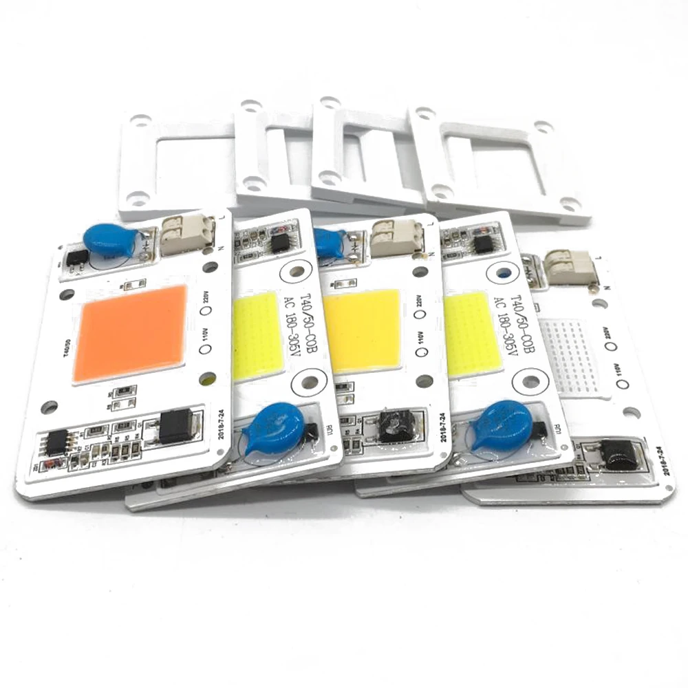 Dimmable LED COB Lamp Chip 50W AC110V 220V Input Smart IC Driver Fit For DIY LED Floodlight Spotlight LED
Dimmable LED COB Lamp Chip 50W AC110V 220V Input Smart IC Driver Fit For DIY LED Floodlight Spotlight LED