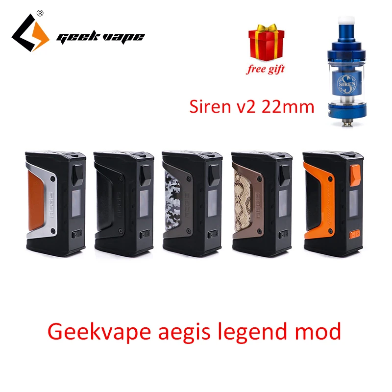 Original GeekVape Aegis Legend Box MOD 200w mod Powered by Dual 18650 batteries e cigs mod No Battery Aegis Legend MOD
Original GeekVape Aegis Legend Box MOD 200w mod Powered by Dual 18650 batteries e cigs mod No Battery Aegis Legend MOD