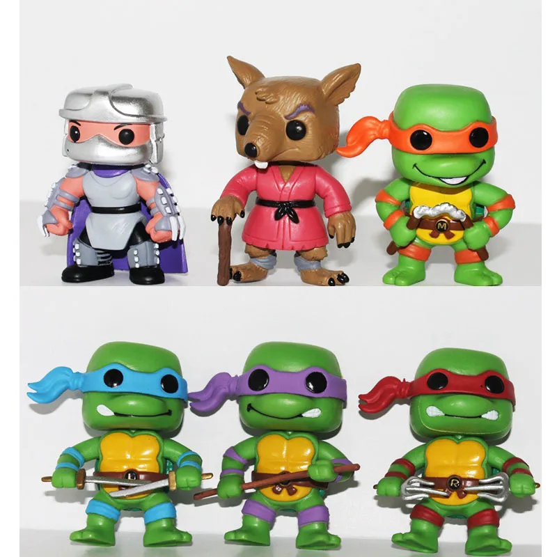 Funko POP 6Pcs/set cartoon Turtles PVC toys doll Action Figure Collectible Model toys for chlidren birthday Gift
Funko POP 6Pcs/set cartoon Turtles PVC toys doll Action Figure Collectible Model toys for chlidren birthday Gift