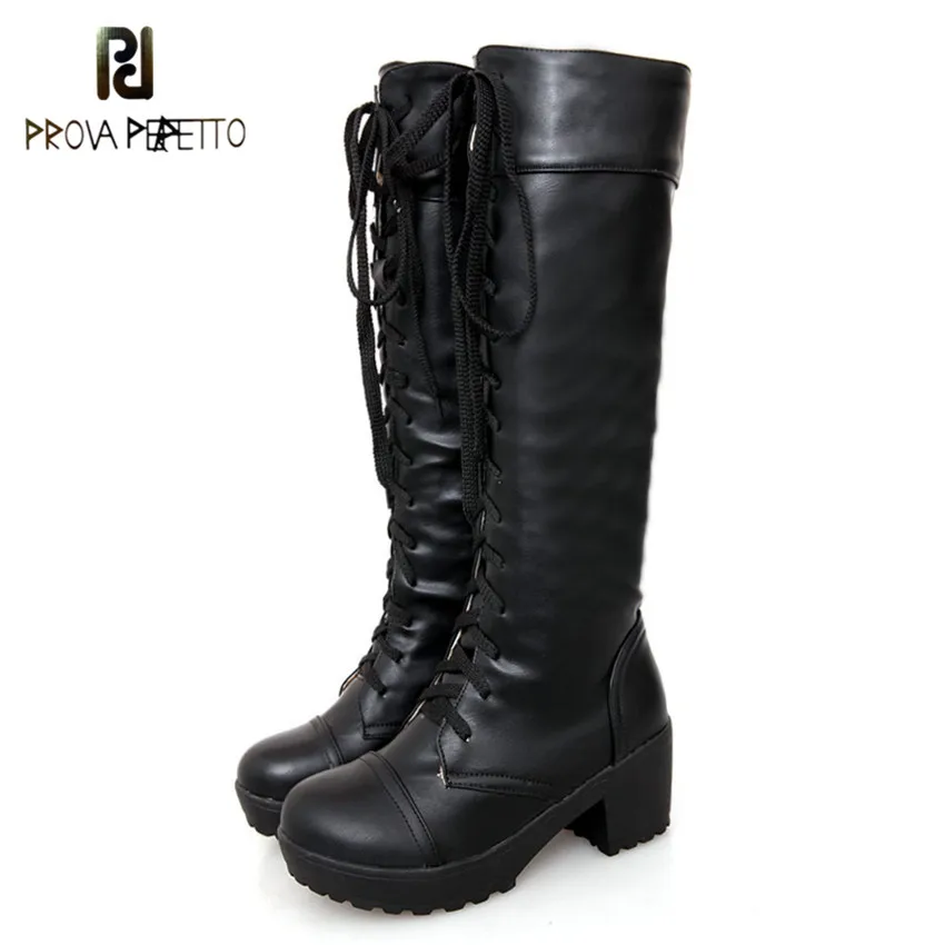 Prova perfetto Large Size 43 Lace Up Knee High Boots Women Autumn Soft Leather Fashion White Square Heel Woman Shoes Winter Hot
Prova perfetto Large Size 43 Lace Up Knee High Boots Women Autumn Soft Leather Fashion White Square Heel Woman Shoes Winter Hot
