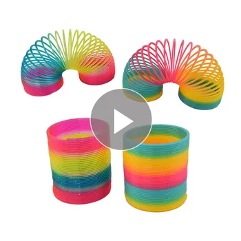 Rainbow Circle Elasticity Magic Show Plastic Folding Children Spring Ring Novelty Gag Coil Kids Creative Adult Classic Toy Gifts
Rainbow Circle Elasticity Magic Show Plastic Folding Children Spring Ring Novelty Gag Coil Kids Creative Adult Classic Toy Gifts