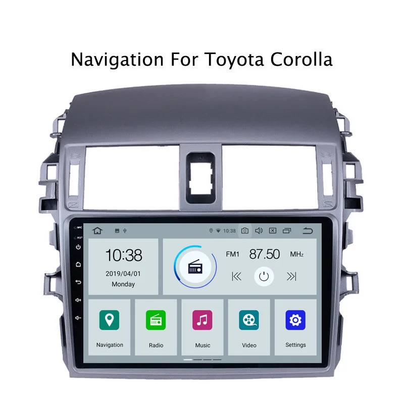 NAVITOPIA 9inch PX6 4G RAM 32G/64G ROM Android 9.0 Car DVD GPS Navigation for Toyota Corolla 2007 2008 2009 2010-2013
NAVITOPIA 9inch PX6 4G RAM 32G/64G ROM Android 9.0 Car DVD GPS Navigation for Toyota Corolla 2007 2008 2009 2010-2013
