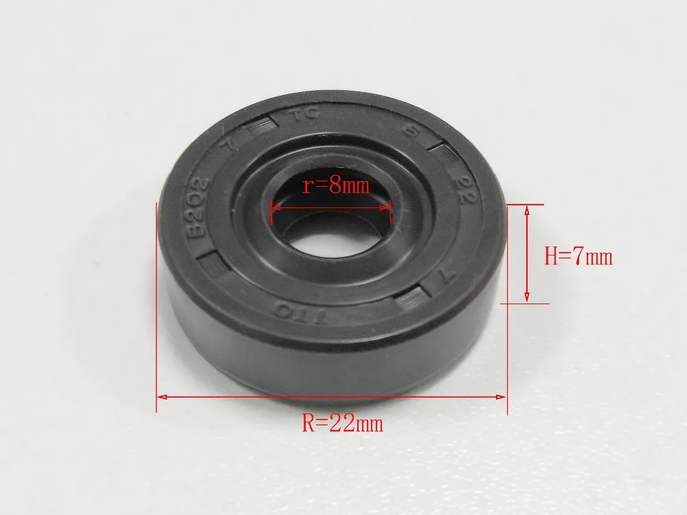 Description Picture 2 of item5x blender Repair Parts Black Oil Seal Ring 22mm*8mm*7mm Radial Shaft Seal Ring Wearable Bread maker Sorbet Machine Replacements
