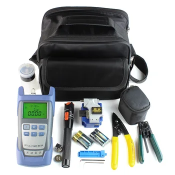 FTTH Tools with Fiber Optical Power Meter and Visual Fault Locator 10mw 10KM and Fiber Cleaver and Cable Strippers
FTTH Tools with Fiber Optical Power Meter and Visual Fault Locator 10mw 10KM and Fiber Cleaver and Cable Strippers