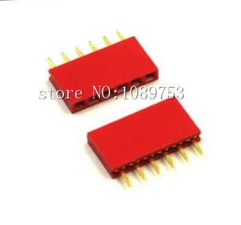 50Pcs Red 2.54mm 1* 6 6pin Dip Single Row Female Pin Header Connector For DIY
50Pcs Red 2.54mm 1* 6 6pin Dip Single Row Female Pin Header Connector For DIY