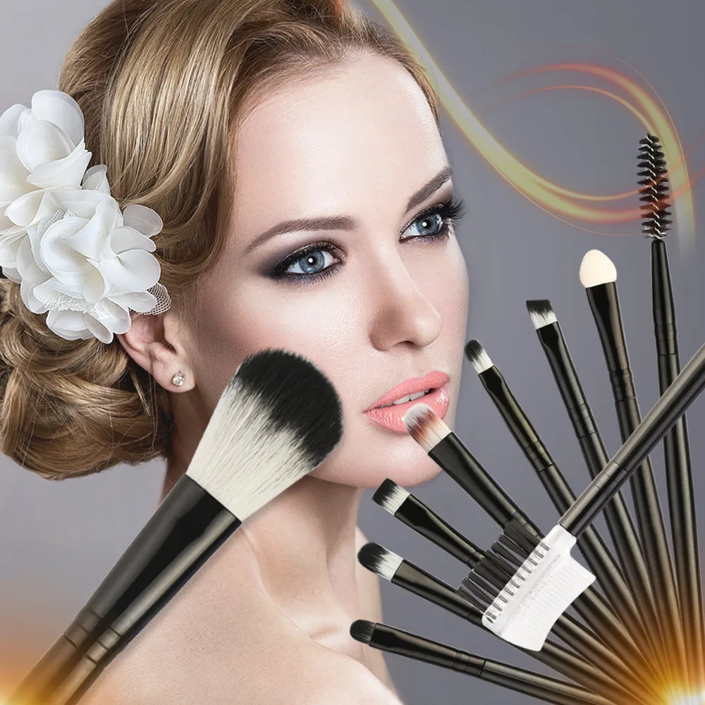 

10pcs Cosmetic Makeup Brush Blusher Eye Shadow Brushes Set Kit New makeup brushes set professional pinceis de maquiagem 50*