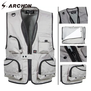 S.ARCHON Tactical Mesh Vest Men Detachable Multi Pocket Military Combat US Army Waistcoat Male Casual Quick Dry Photography Vest
S.ARCHON Tactical Mesh Vest Men Detachable Multi Pocket Military Combat US Army Waistcoat Male Casual Quick Dry Photography Vest