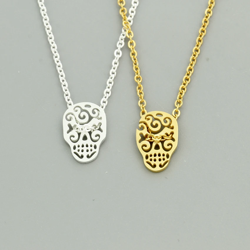 Sugar Skull Pendant Day of The Dead Necklaces Women Gothic Jewelry Personalized Tattoo Choker Collier Best Friend Punk Gifts
Sugar Skull Pendant Day of The Dead Necklaces Women Gothic Jewelry Personalized Tattoo Choker Collier Best Friend Punk Gifts
