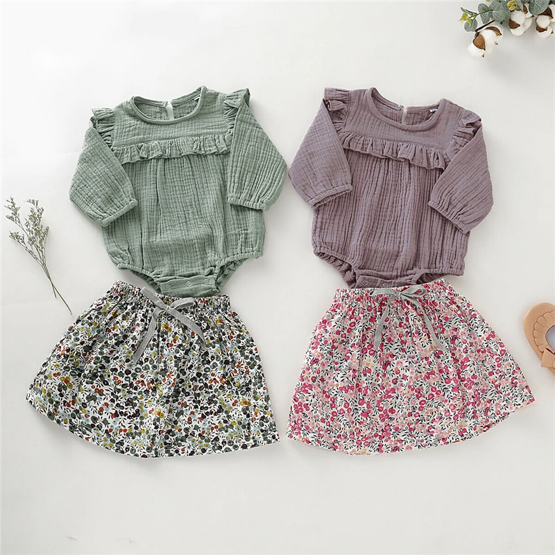 0-12M Newborn Kid Baby Girl Floral Clothes set Long Sleeve Body Top Bodysuit Skirt Elegant Cute Dress set Princess Sunsuit
0-12M Newborn Kid Baby Girl Floral Clothes set Long Sleeve Body Top Bodysuit Skirt Elegant Cute Dress set Princess Sunsuit