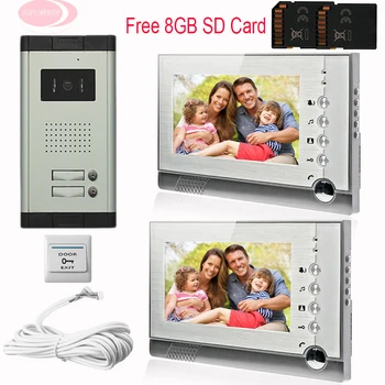 SUNFLOWERVDP Video Intercom For A Country House +8GB SD Card 7Inch Video Door Phone System Unit CCD Camera IR Night Vision Kit
SUNFLOWERVDP Video Intercom For A Country House +8GB SD Card 7Inch Video Door Phone System Unit CCD Camera IR Night Vision Kit