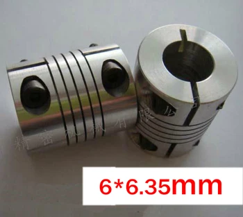 10pcs/lot 6x6.35mm CNC Motor Jaw Shaft Coupling 6mm to 6.35mm Flexible Coupler, 25mm OD 30mm length 25x30mm (D25 L30) 
10pcs/lot 6x6.35mm CNC Motor Jaw Shaft Coupling 6mm to 6.35mm Flexible Coupler, 25mm OD 30mm length 25x30mm (D25 L30)