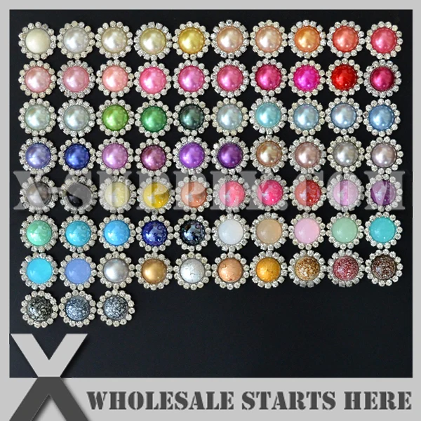 21mm Flat Back Metal Pearl Rhinestone Embllishment Button For Flower Center,Hair Clip,Headband,Mixed 73 Colors
21mm Flat Back Metal Pearl Rhinestone Embllishment Button For Flower Center,Hair Clip,Headband,Mixed 73 Colors
