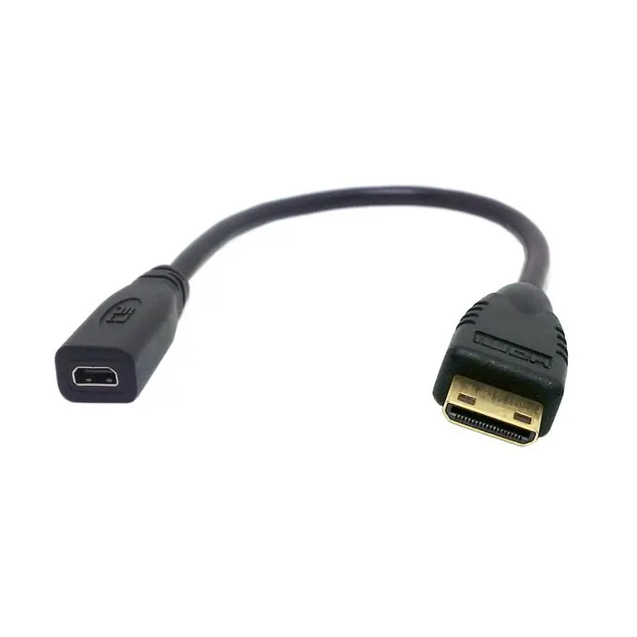 Новый переходник с разъемом типа D Micro HDMI v1.4 Мама на Type C Mini папа 10 см|adapter cable|hdmi cable
