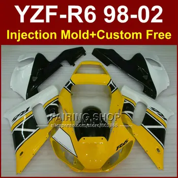 DG7E fairing kits for YAMAHA YZFR6 1998 1999 2000 2001 2002 custom fairings YZF R6 98-02 YZF1000 yellow body parts G7RG
DG7E fairing kits for YAMAHA YZFR6 1998 1999 2000 2001 2002 custom fairings YZF R6 98-02 YZF1000 yellow body parts G7RG