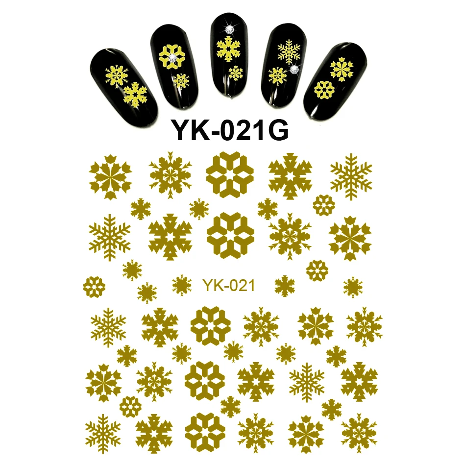 Gold/ Silver Water Stickers Metallic Nail Decals FLOWER XMAS CHRISTMAS TREE LEAF LEAVES SNOW FLAKE YK019-024
Gold/ Silver Water Stickers Metallic Nail Decals FLOWER XMAS CHRISTMAS TREE LEAF LEAVES SNOW FLAKE YK019-024