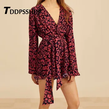 Red Leopard Printing Waist Strap Women Jumpsuit 2019 Spring V Neck Vacation Female Playsuit
Red Leopard Printing Waist Strap Women Jumpsuit 2019 Spring V Neck Vacation Female Playsuit