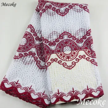 2019 High quality French Net cord lace Fabric 3D Embroidered African Guipure Tulle Mesh lace fabric fo red wedding dress lace
2019 High quality French Net cord lace Fabric 3D Embroidered African Guipure Tulle Mesh lace fabric fo red wedding dress lace