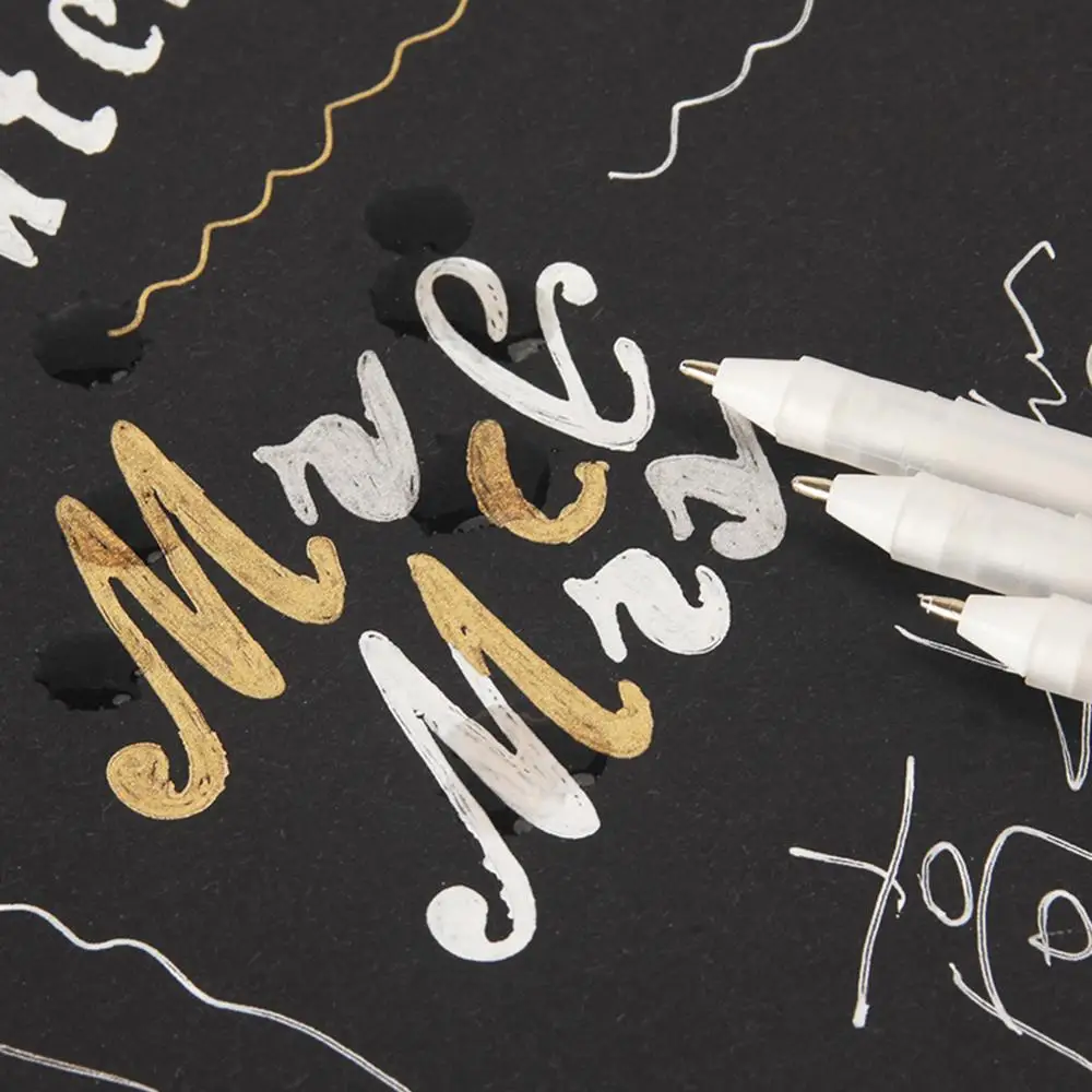 Art DIY 0.8mm White Marker Pen Sketching Painting Pens Art Stationery Supplies Pen Gold Silver Color For Paint Drawing Brushes
Art DIY 0.8mm White Marker Pen Sketching Painting Pens Art Stationery Supplies Pen Gold Silver Color For Paint Drawing Brushes