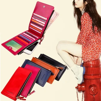 Fashion Women Luxury Leather Long Wallet Purse Double Zippers Card Holder Ultrathin Coin Bags Pouch THINKTHENDO
Fashion Women Luxury Leather Long Wallet Purse Double Zippers Card Holder Ultrathin Coin Bags Pouch THINKTHENDO