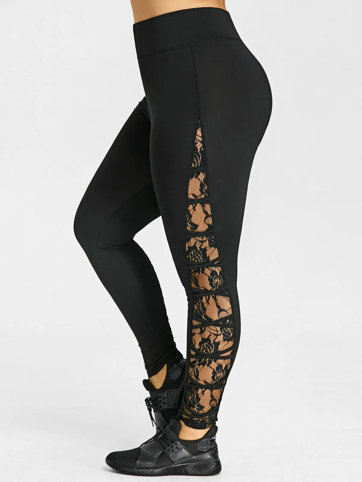 Wipalo High Elastic Waist Leggings Women Sexy Criss Cross Plus Size Lace Panel Leggings Female Workout 2018 Summer Trousers 5XL
Wipalo High Elastic Waist Leggings Women Sexy Criss Cross Plus Size Lace Panel Leggings Female Workout 2018 Summer Trousers 5XL
