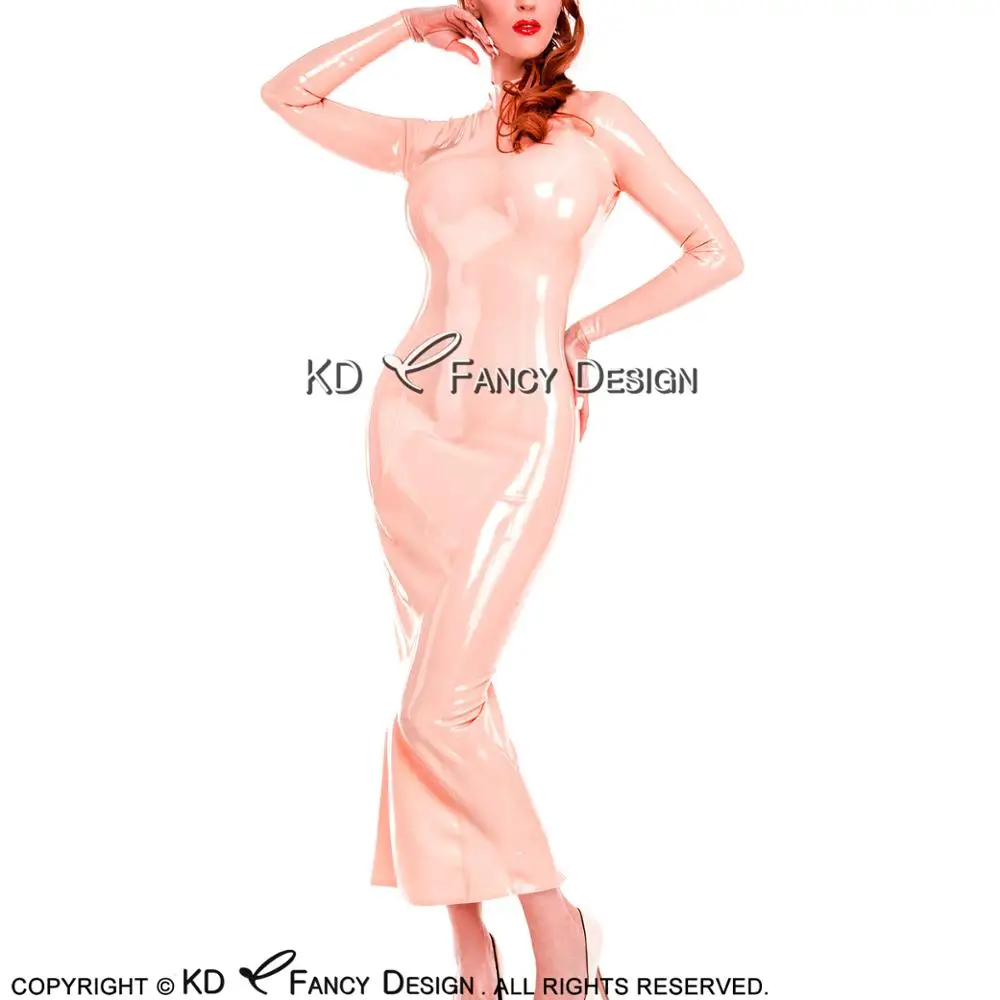 Baby Pink Sexy Latex Dress With Two Zippers At Back Rubber Gown Dress Bodycon Playsuit LYQ-0131
Baby Pink Sexy Latex Dress With Two Zippers At Back Rubber Gown Dress Bodycon Playsuit LYQ-0131