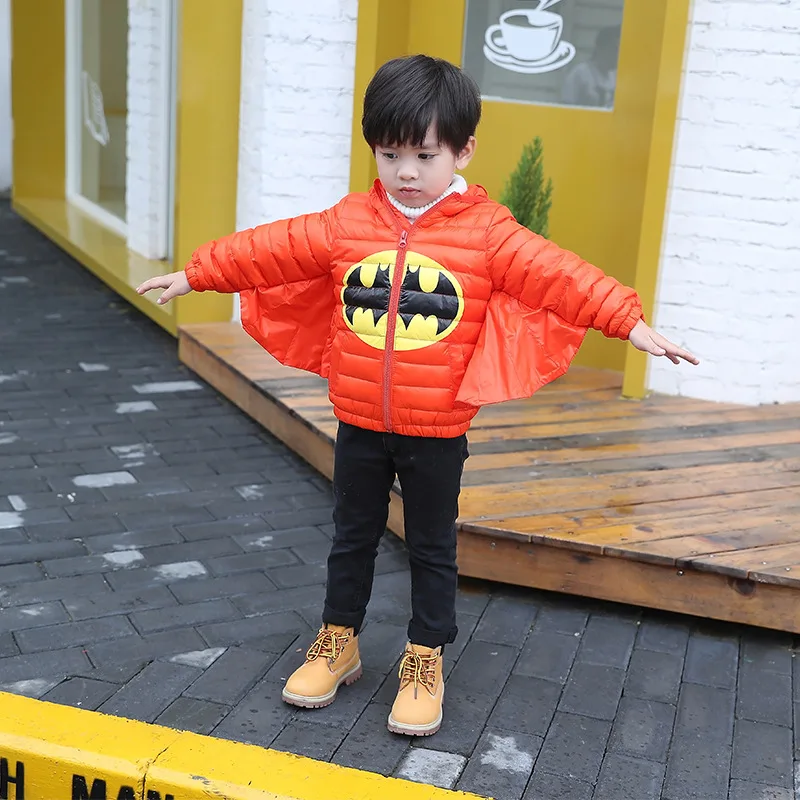 20 Bibihou Kids Girls Jacket Winter Coat Warm Down Cotton jacket batman for Boys Outerwear Coat Christmas Baby clothes Halloween