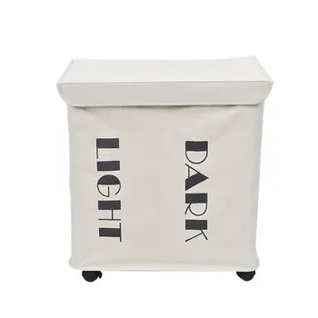 Foldable Large Clothes Basket Washing Bin Canvas Laundry Hamper with Wheels and Cover
Foldable Large Clothes Basket Washing Bin Canvas Laundry Hamper with Wheels and Cover