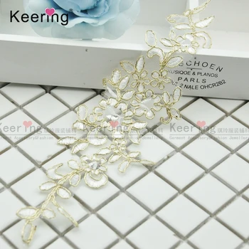 

Pretty Design Sewing Lace Applique For Wedding Dress Neck Design WLSD-134