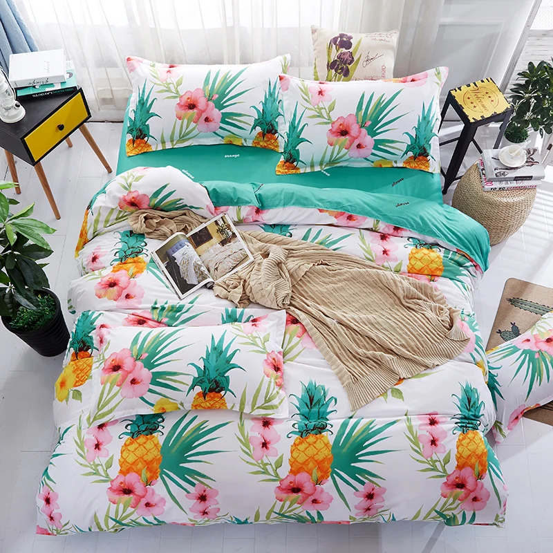 Cute Pineapple Home Textile Printed 3/4pcs Bedding Set Bed Cover Bed Sheet Duvet Cover Pillowcase Bed Linen Bedclothes Queen
Cute Pineapple Home Textile Printed 3/4pcs Bedding Set Bed Cover Bed Sheet Duvet Cover Pillowcase Bed Linen Bedclothes Queen
