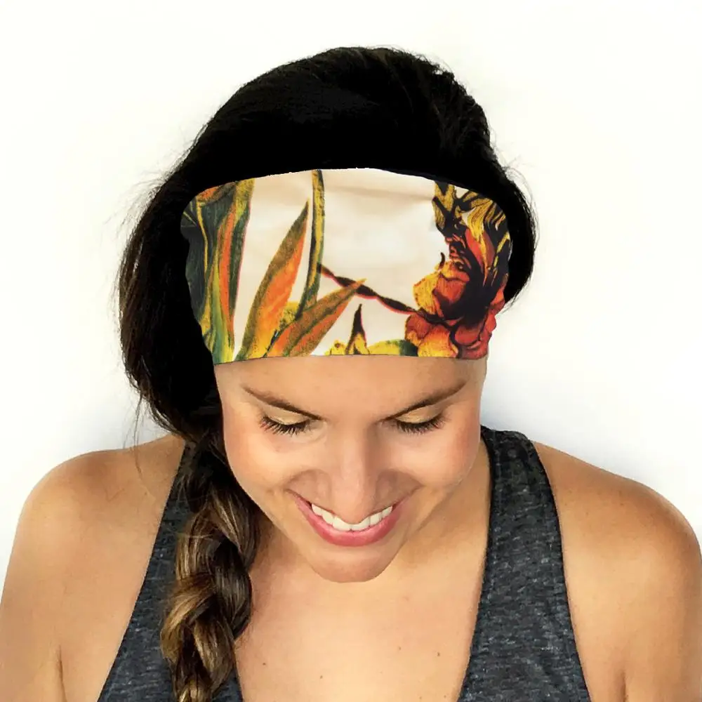 2019 New Women's Non-positioned Plant Flower Print Headscarf Sports Decorative Double Hair Band
2019 New Women's Non-positioned Plant Flower Print Headscarf Sports Decorative Double Hair Band