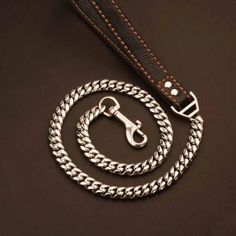 14mm Rope Figaro Cuban Chain Drag Dog Leash For Small Middle Puppy Dog Pet Control Safety Training Protect Dog in Traffic
14mm Rope Figaro Cuban Chain Drag Dog Leash For Small Middle Puppy Dog Pet Control Safety Training Protect Dog in Traffic