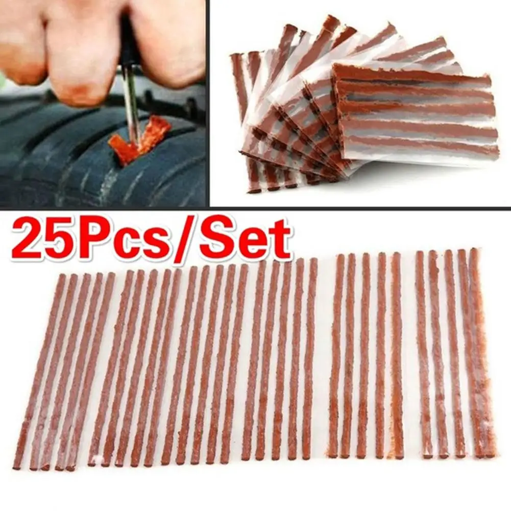 25Pcs Tire Repair Strips Car Motorcycle Bike Tubeless Tire Wheel Puncture Repair Rubber Seal Strip
25Pcs Tire Repair Strips Car Motorcycle Bike Tubeless Tire Wheel Puncture Repair Rubber Seal Strip