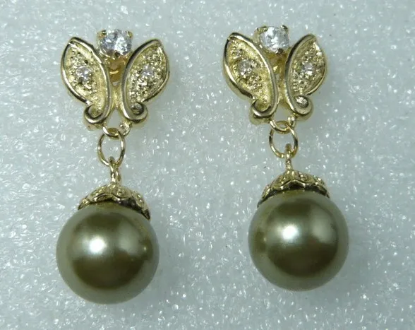 Hot selling> 2 styles wholesale 18kgp/silver plated 12mm dark green shell pearl butterfly earring #308 -Bride jewelry free shipp
Hot selling> 2 styles wholesale 18kgp/silver plated 12mm dark green shell pearl butterfly earring #308 -Bride jewelry free shipp