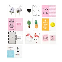 10 PC mode nouveau Double face coréen Chic cartes postales cartes de voeux pour la photographie Photo outils de tir arrière-plan cartes Photo(China)