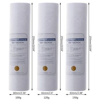 MEXI 10" Water Purifier PP Filter Cartridge 1 Micron Strainer Sediment Replacement 100g 120g 150g
MEXI 10" Water Purifier PP Filter Cartridge 1 Micron Strainer Sediment Replacement 100g 120g 150g