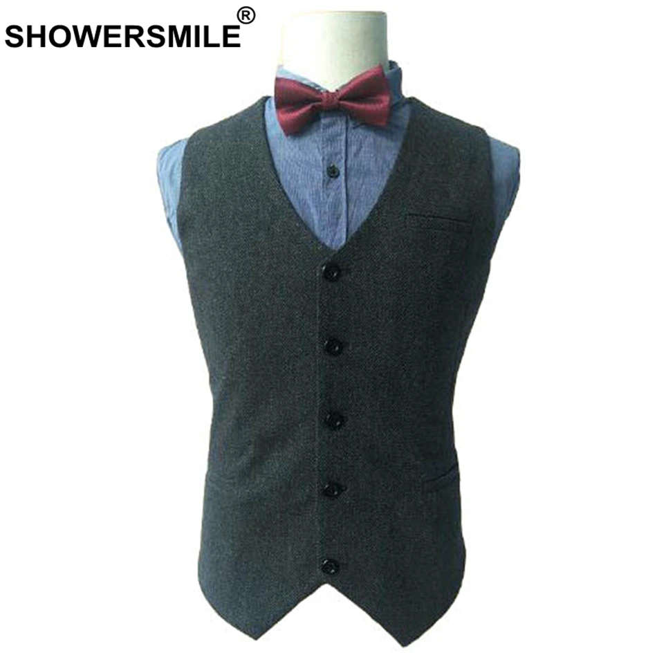 SHOWERSMILE Herringbone Wool Vest Men Tweed Slim Fit Waistcoat Male British Blazer For Wedding Smart Casual Sleeveless Jacket
SHOWERSMILE Herringbone Wool Vest Men Tweed Slim Fit Waistcoat Male British Blazer For Wedding Smart Casual Sleeveless Jacket