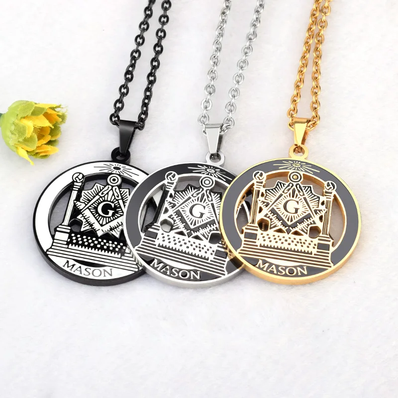 SOITIS Free-mason Necklaces Hip Hop Stainless Steel Past Master Masonic Free Mason Freemasonry Pendants Gold Color
SOITIS Free-mason Necklaces Hip Hop Stainless Steel Past Master Masonic Free Mason Freemasonry Pendants Gold Color
