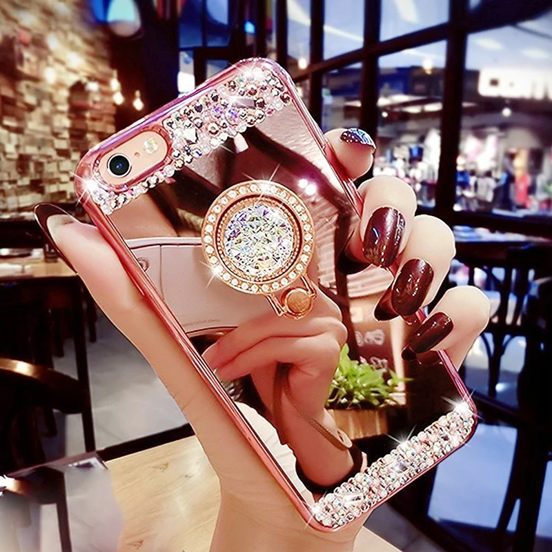 Rose Gold Case for Huawei P10 P20 P9 Lite 2017 Mate 10 20 Pro Honor 8X 9 Nova 3 3i 3e 2 2S Plus Mirror Diamond Ring Cover Coque
Rose Gold Case for Huawei P10 P20 P9 Lite 2017 Mate 10 20 Pro Honor 8X 9 Nova 3 3i 3e 2 2S Plus Mirror Diamond Ring Cover Coque