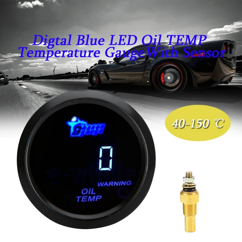 UNIVERSAL 2" 52mm Digtal Blue LED Oil TEMP Temperature Gauge With Sensor Car Renovation Meter 12V 0.3A
UNIVERSAL 2" 52mm Digtal Blue LED Oil TEMP Temperature Gauge With Sensor Car Renovation Meter 12V 0.3A