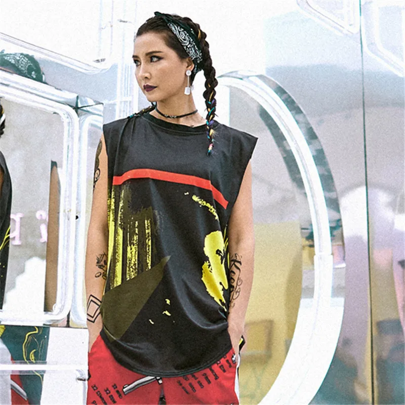 just.be.never hip hop women long vest blac dance summe tops sleeveless graffiti print orange loose big size fitness cotton tops
just.be.never hip hop women long vest blac dance summe tops sleeveless graffiti print orange loose big size fitness cotton tops