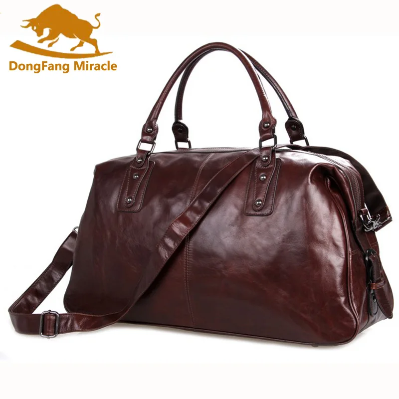 DongFang Miracle Cow Leather Travel Bag For Men 20" Hand Luggage Overnight Weekender Duffle Large Brown maletin de viaje
DongFang Miracle Cow Leather Travel Bag For Men 20" Hand Luggage Overnight Weekender Duffle Large Brown maletin de viaje