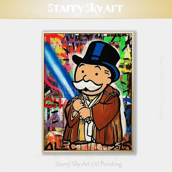 Excellent Artist Hand-painted High Quality Modern Fine Art Rich Man with Lightsaber Jedi Knight Oil Painting for Wall Decoration
Excellent Artist Hand-painted High Quality Modern Fine Art Rich Man with Lightsaber Jedi Knight Oil Painting for Wall Decoration