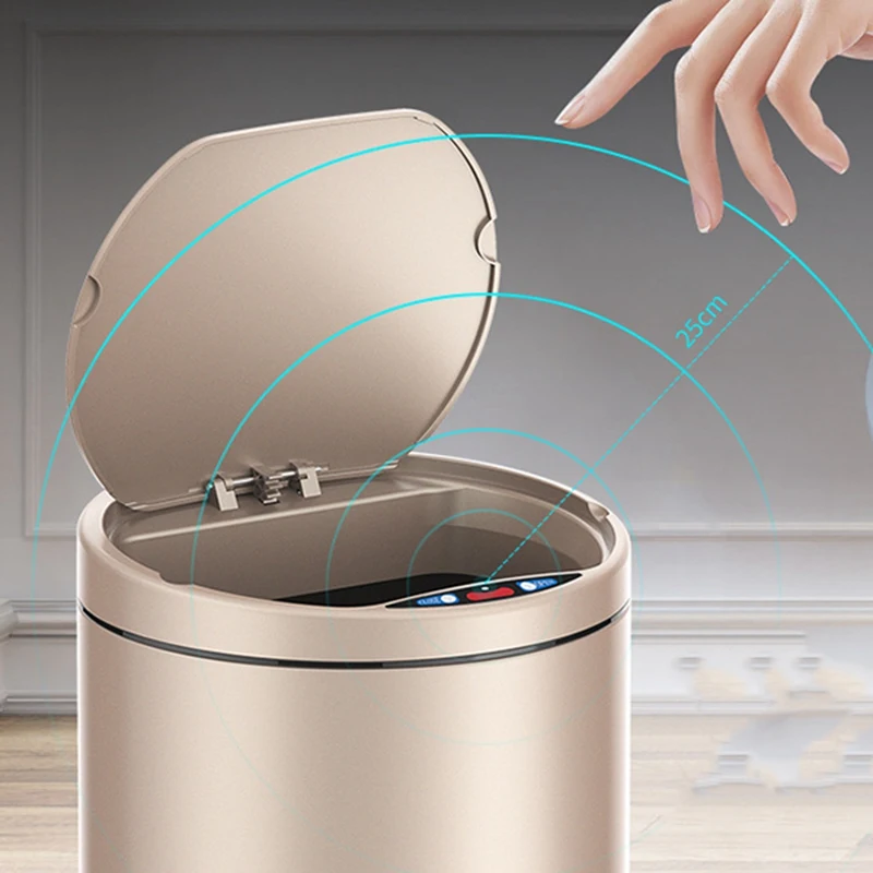 Inductive Trash Can Smart Sensor Household Bathroom Trash Can Storage Bin Trash Can Metal Trash Can
Inductive Trash Can Smart Sensor Household Bathroom Trash Can Storage Bin Trash Can Metal Trash Can