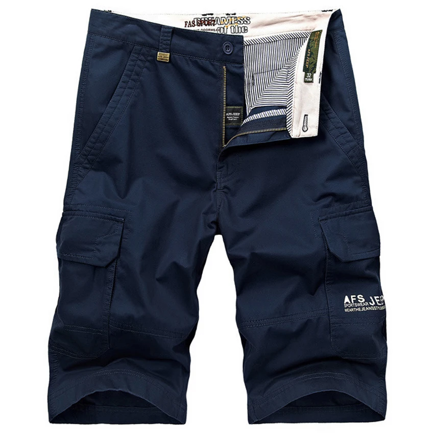AFS JEEP Brand Clothing Men's Summer Knee Length Shorts Solid Color with Multi Pockets Fashion Shorts 62
AFS JEEP Brand Clothing Men's Summer Knee Length Shorts Solid Color with Multi Pockets Fashion Shorts 62