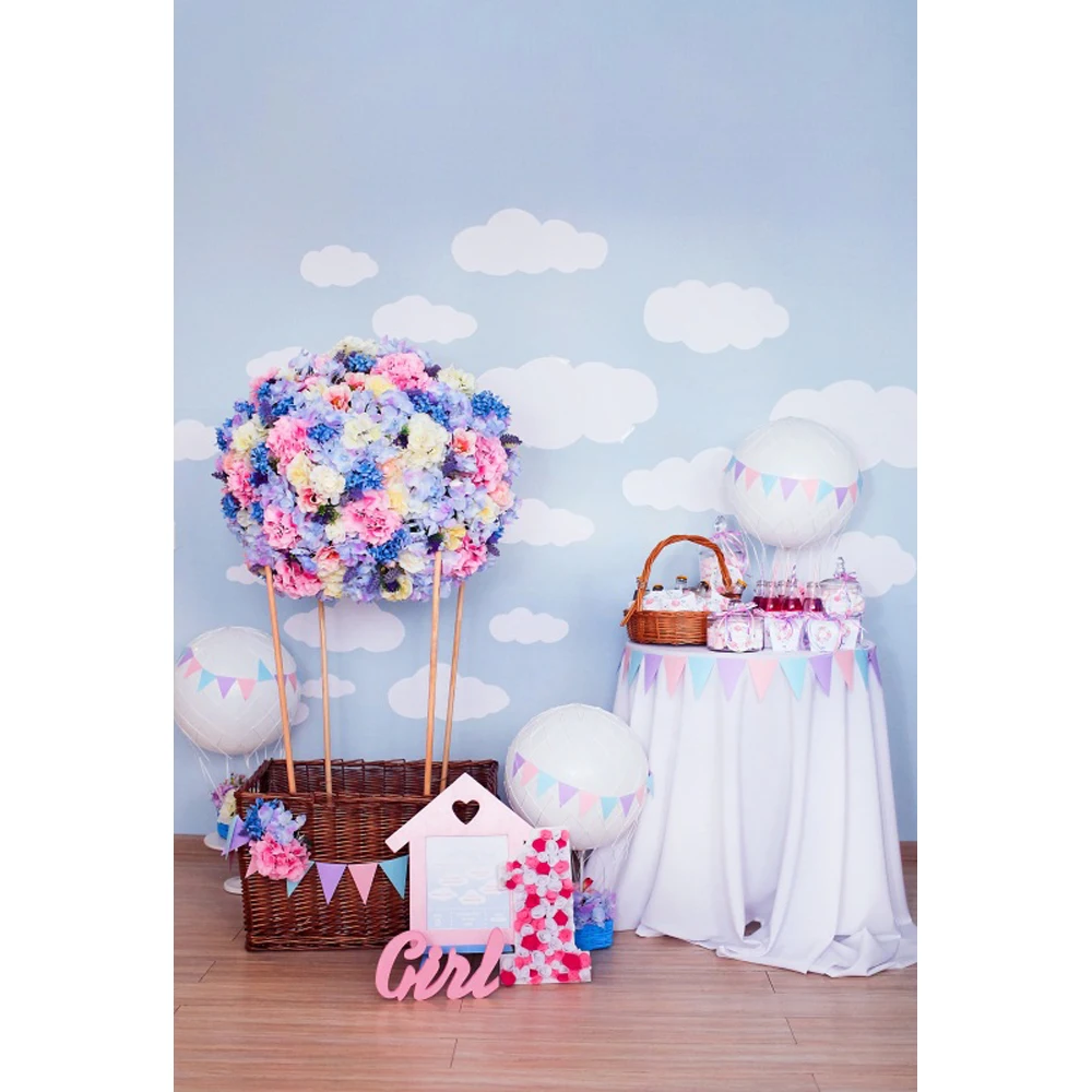 Laeacco Baby 1st Birthday Party Basket Flower Table Curtain Cloud Portrait Photo Backgrounds Photography Backdrops Photo Shoot
Laeacco Baby 1st Birthday Party Basket Flower Table Curtain Cloud Portrait Photo Backgrounds Photography Backdrops Photo Shoot